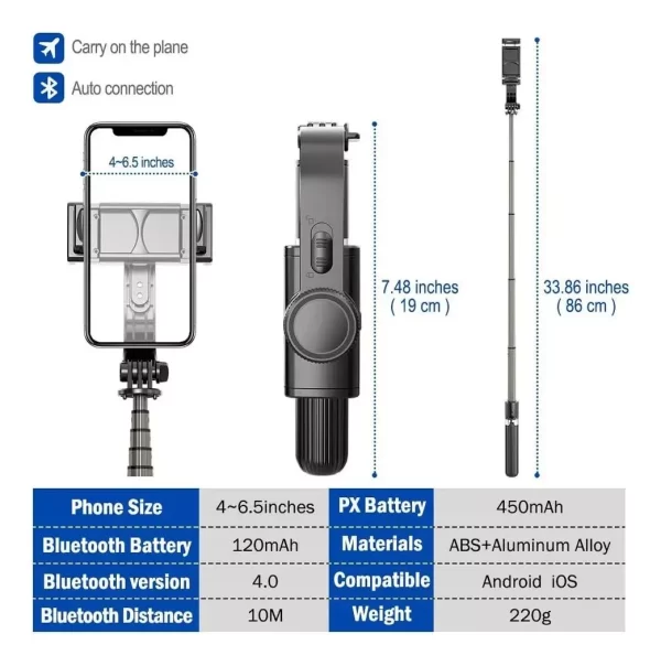 GIMBAL ESTABILIZADOR AUTOMÁTICO PARA CELULAR - Image 4