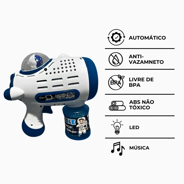 Pistola de Bolhas de Sabão Automático Espacial com Astronaut - Image 8