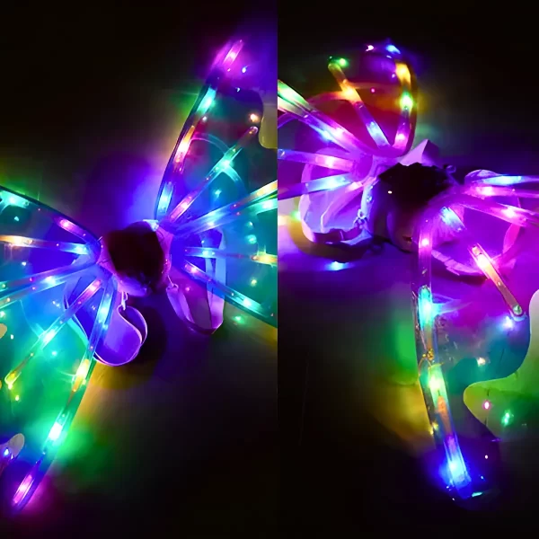 Fantasia de Asas para Festas com Led e Música - Fada - Image 7