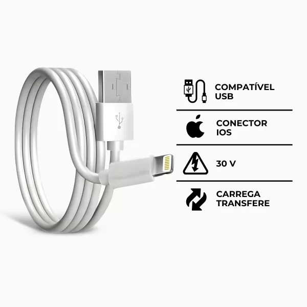 Cabo Para IPhone Conector USB - Image 9