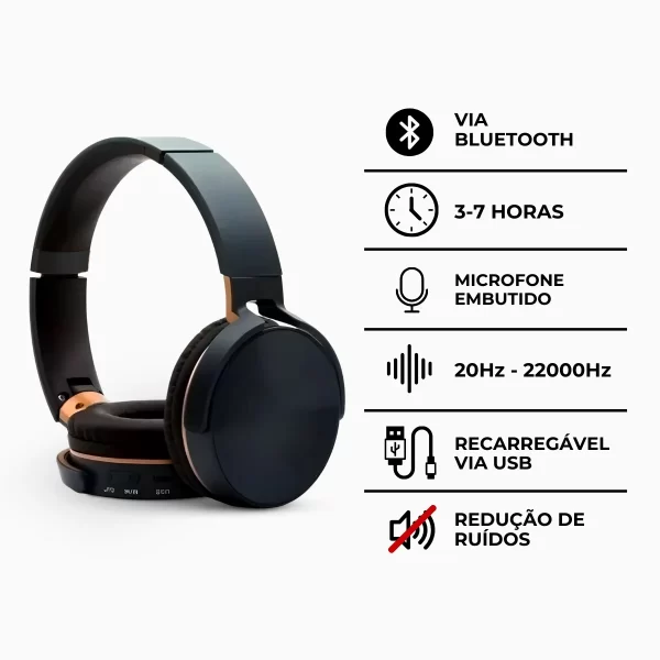 Fone De Ouvido Sem Fio Via Bluetooth - JB950 - Image 10