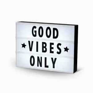 Caixa Luminária Mensagem Decorativa