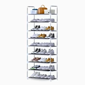 Sapateira Vertical organizador com 9 Prateleiras