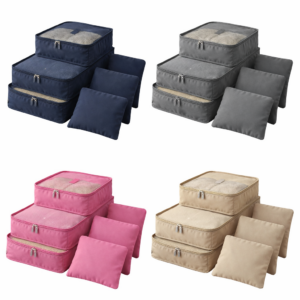 Kit 6 Organizadores de Mala para Viagem Sortido