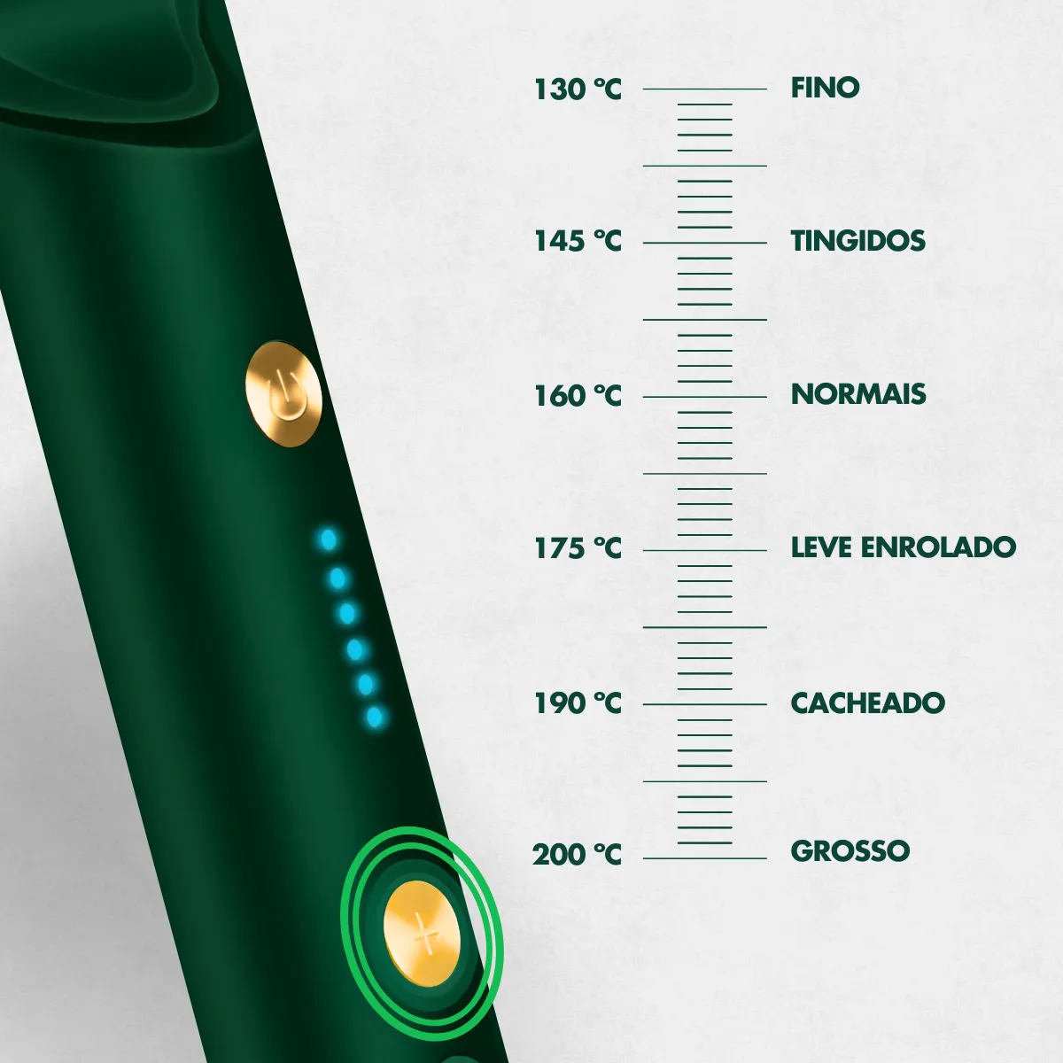 Escova Pente Alisadora Profissional Verde - Imagem 4