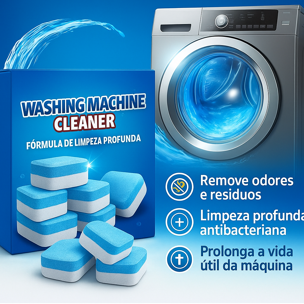 Pastilhas de Limpeza para Máquina de Lavar Roupas e Louças – - Imagem 3