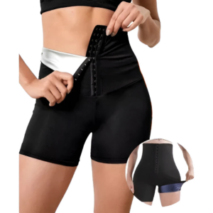 Short Modelador Efeito Sauna Preto P