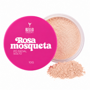 Pó Facial Solto Rosa Mosqueta