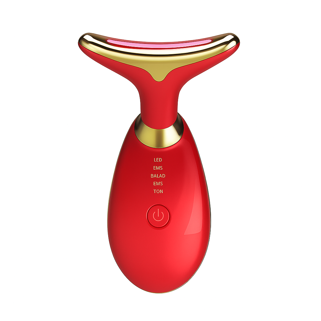 Massageador Facial Eletrico Pescoço Led Lift Fototerapia Ant