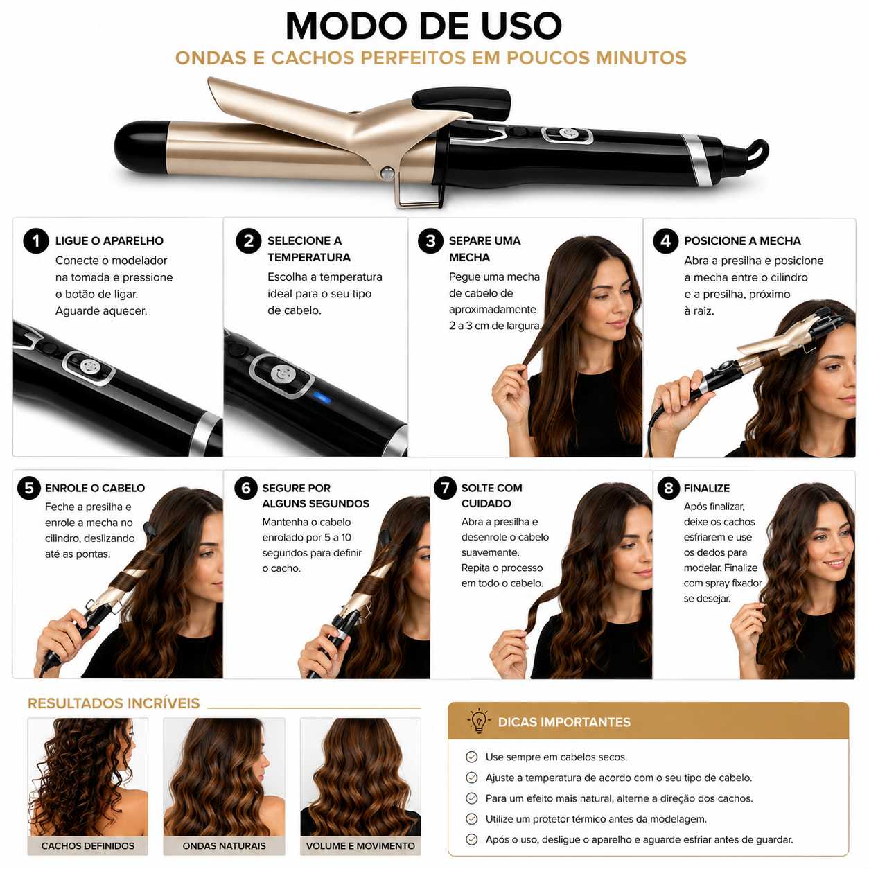 Modelador de Cachos Profissional - Imagem 3