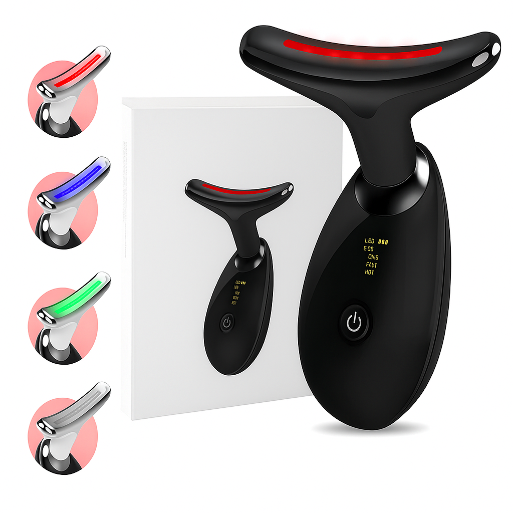 Massageador Facial Eletrico Pescoço Led Lift Fototerapia Ant - Imagem 2