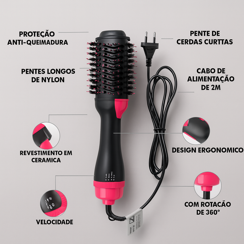 Escova Secadora Alisadora - Imagem 3